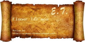 Eisner Tímea névjegykártya